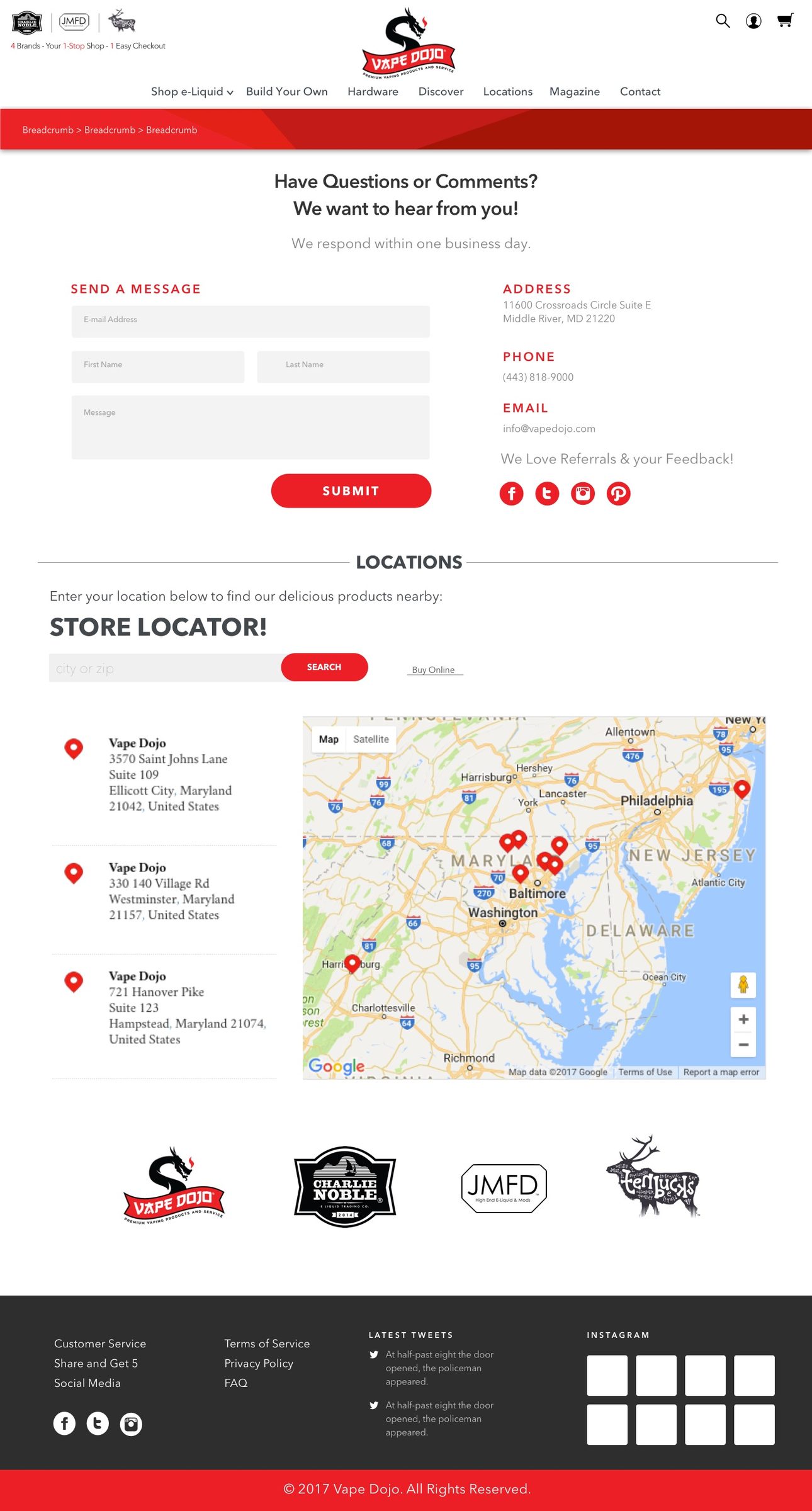 Vape Dojo Contact